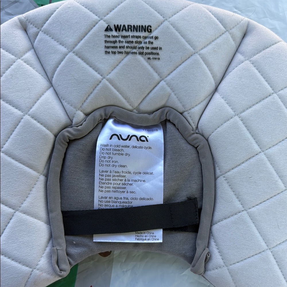 Gray Quilted Kids Head Support